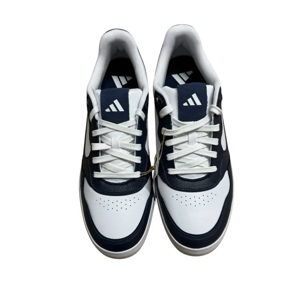 ADIDAS RETROCROSS 25 IH9977 SPIKELESS GOLF SHOES MENS 11 WHITE COLLEGIATE NAVY
